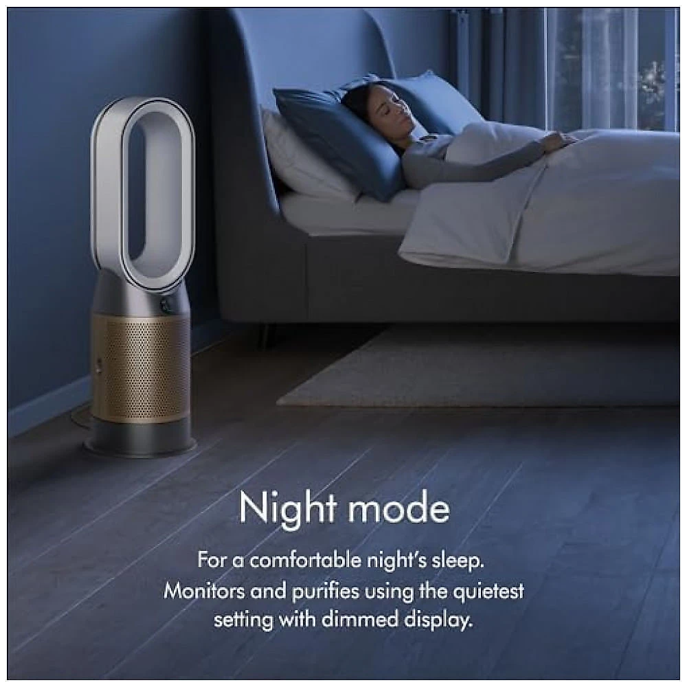 Purificador de Ar Dyson Hot+Cool Formaldeído HP09 Branco Dourado HEPA Carbono Ativado Aquecimento Resfriamento 120V