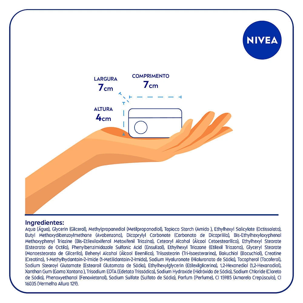 Miniatura Creme Facial Nivea Expert Lift Antissinais Avançado Dia 50ml