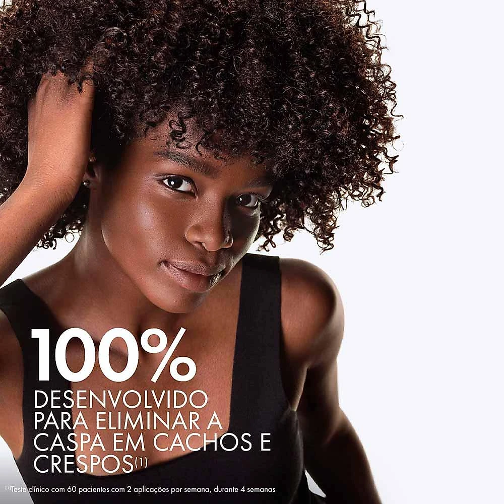Espuma de limpeza vichy dercos anticaspa para cabelos crespos e cacheados 200ml