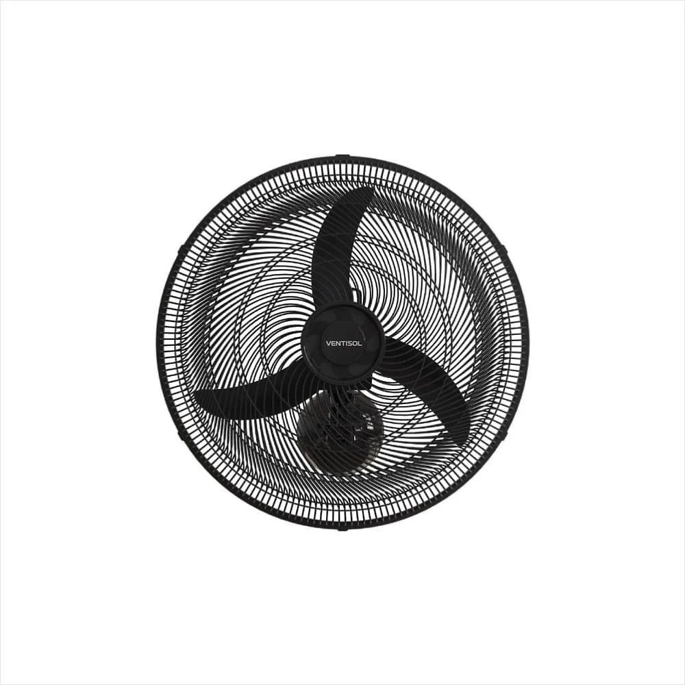 Ventilador oscilante de parede 50cm new preto 127v ventisol