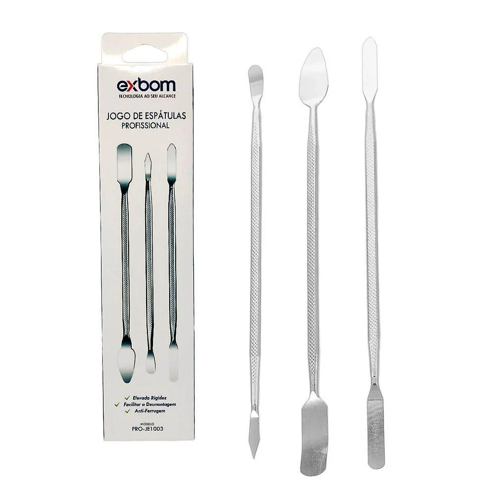 Kit 3 Espátulas Manutenção Informática Assistência Técnica