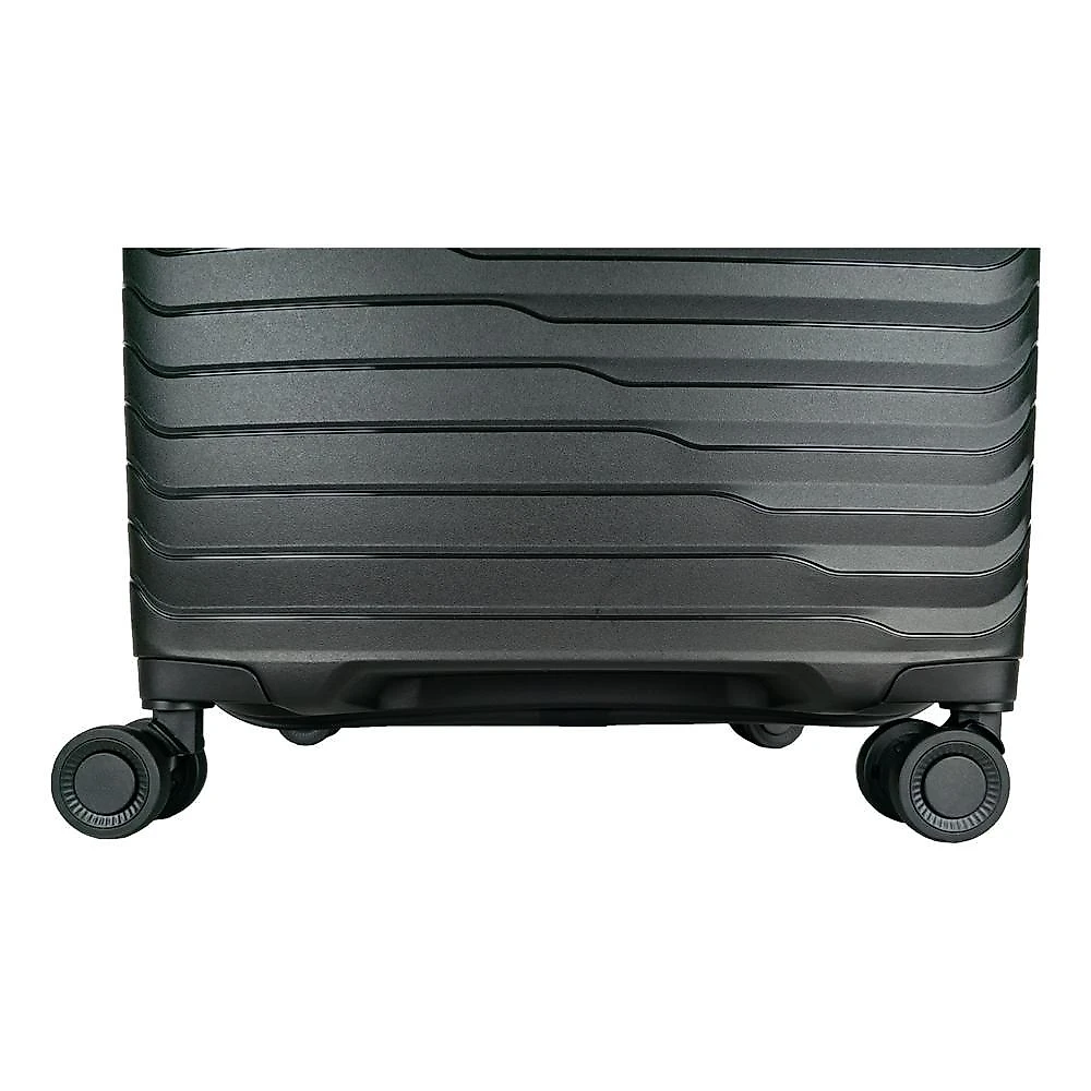 Mala média 23kg lansay preto expansível linha orium rodas 360° tsa