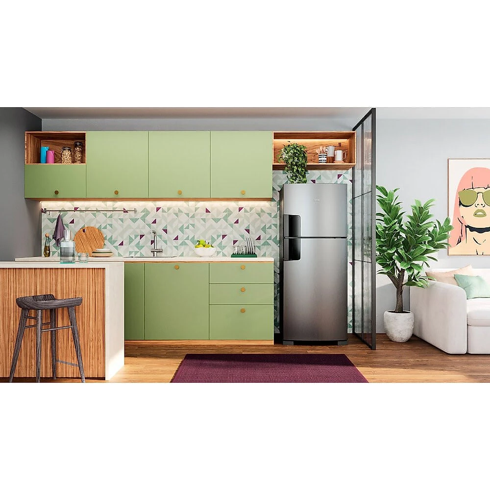 Geladeira CRM50MK 412 Litros Frost Free Duplex Consul Inox - 110V