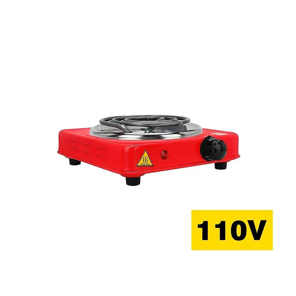 Fogão Elétrico Portátil 1000w 110V – Compacto, Prático E Ideal Para Qualquer Ambiente |1 Boca Camping vermelho