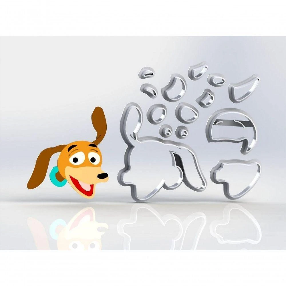 Cortador Slinky Modular Plástico PLA 7CM Toy Story HB Formas e Cortadores
