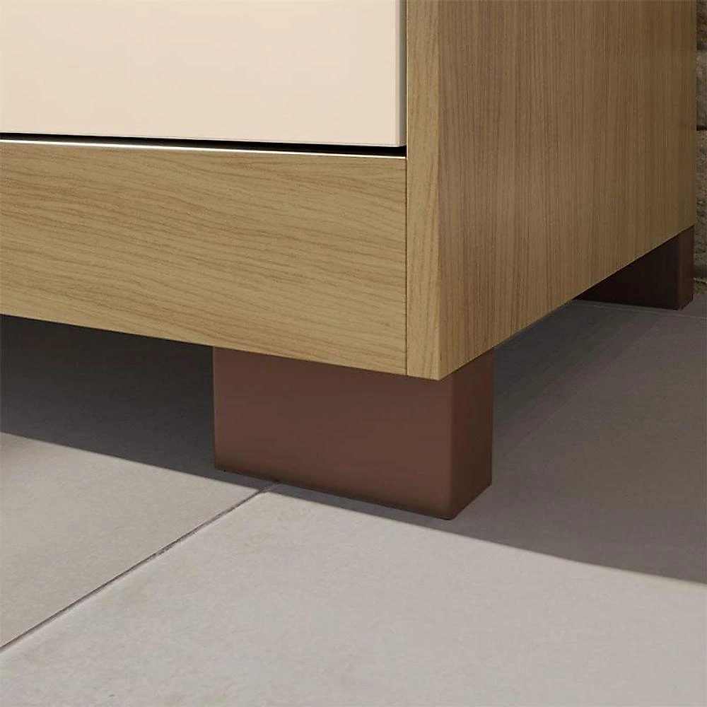 Armário Multiuso Ambiente Versatill 2 Portas Com Chave Carvalho Americano Off White - Incorplac