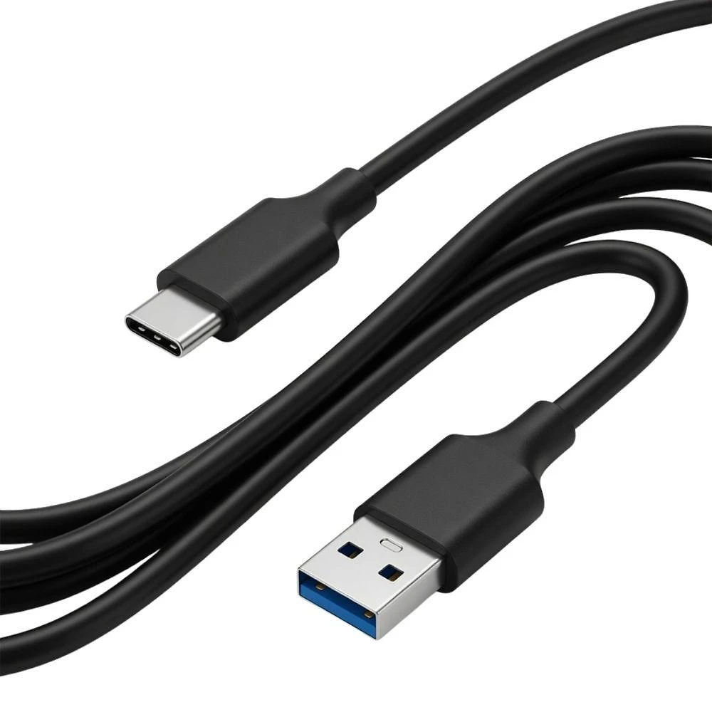 Cabo Usb C para Usb a 3.0 MDM Dados e Carregamento Rápido Preto