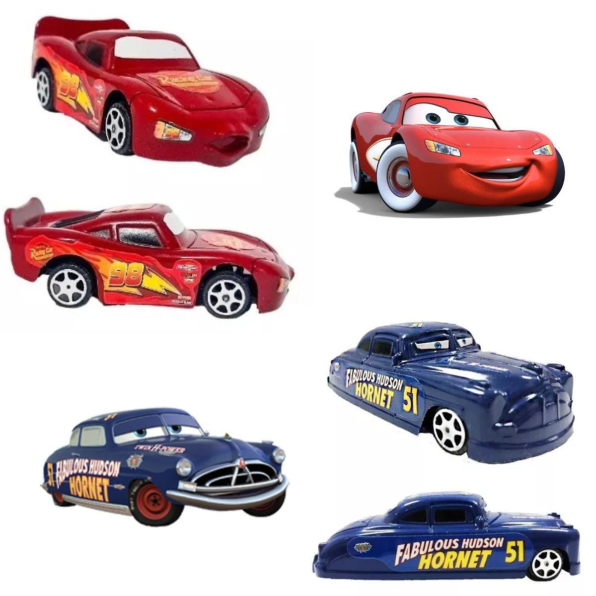 Miniatura Kit 8 Carrinhos Relâmpago Mcqueen Disney Carros Brinquedos