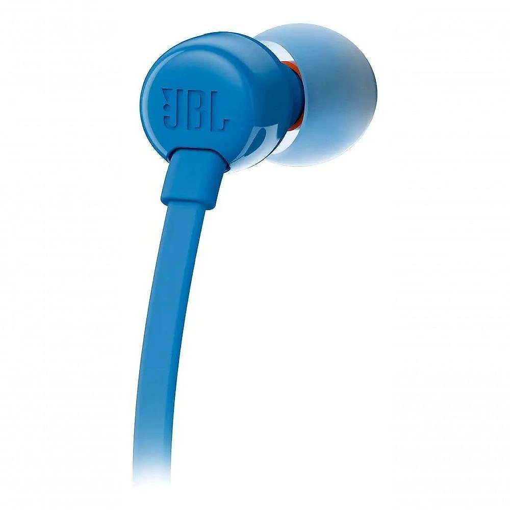 Fone de Ouvido Intra Auricular JBL TUNE 110 com Microfone JBL Pure Bass P2 3,5 mm Azul