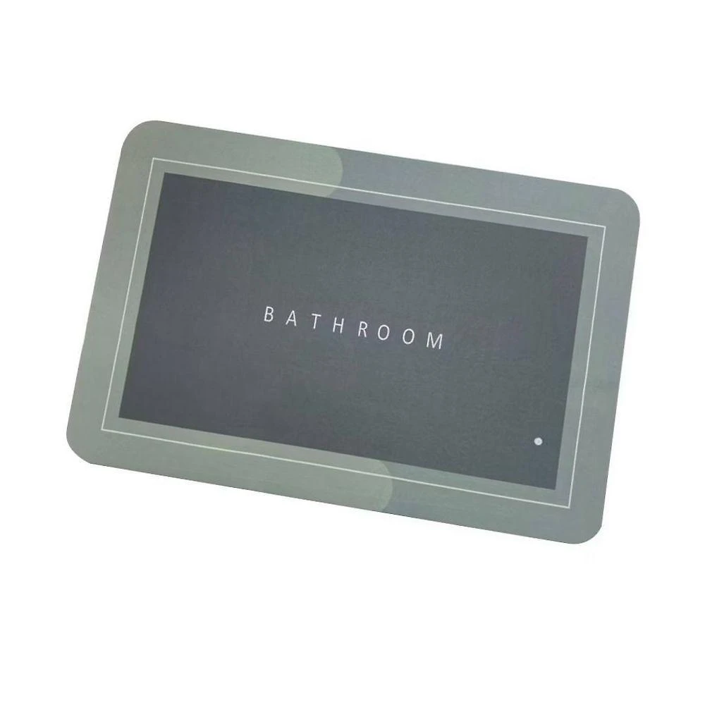 Kit 2 Tapetes Soft 40CM X 60CM Poliéster Antiderrapante para Banheiro Verde OEM