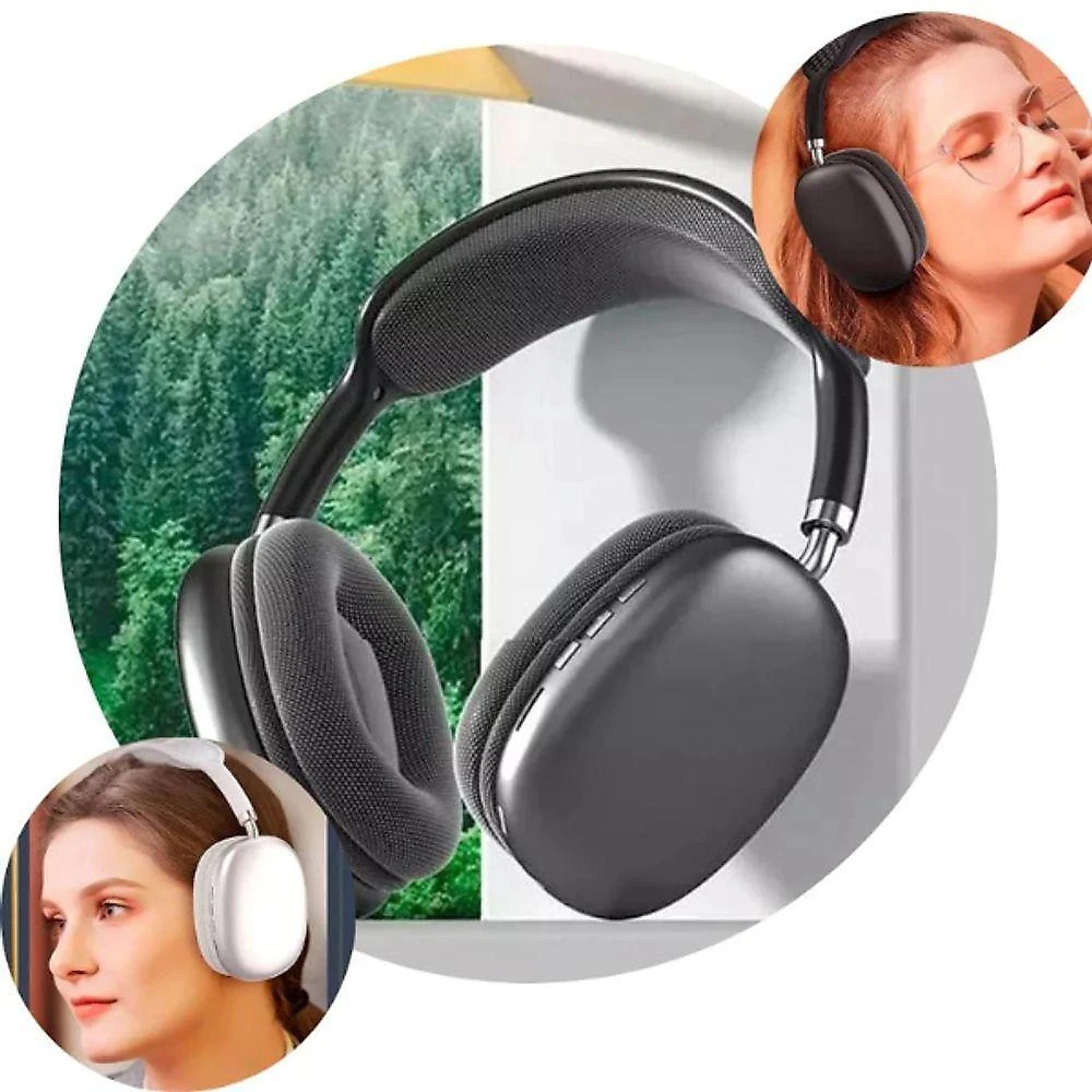 Fone de Ouvido Headset Bluetooth Sumexr P9 com Microfone e Cartão TF Bivolt Preto