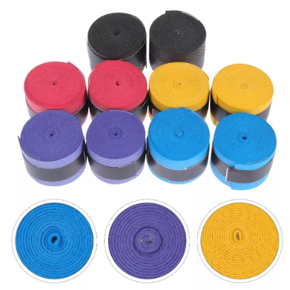 Overgrip Kit Com 10 Grip Tenis Beach Tennis Badminton Raquete Pickleball Padel Squash Super Grap Pack