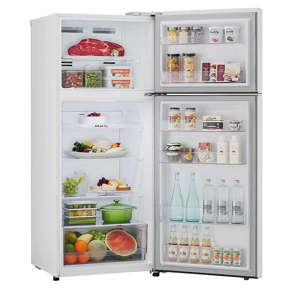 Geladeira LG Frost Free Inverter 375L Duplex GN-B372PQW Branco - 220V