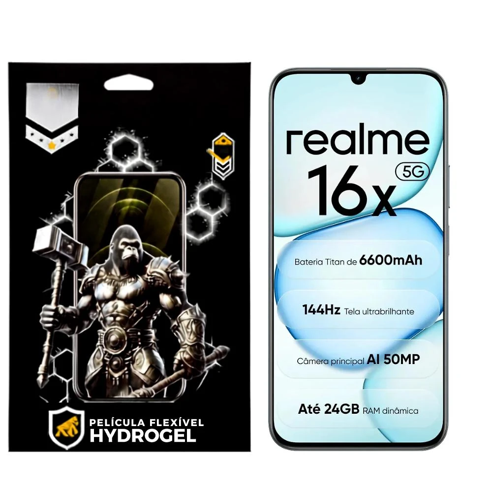 Película para Realme 16x 5G - Hydrogel Gamer Fosca - Gshield