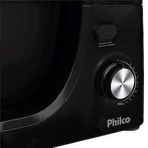 Batedeira Planetária Philco PHP500 Turbo com 11 Velocidades e 500W – Preto 110V