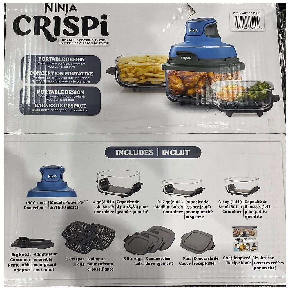 Air Fryer Ninja CRISPi Portátil 3,8 L