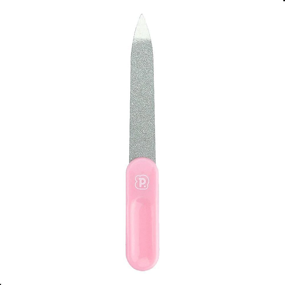 Kit Manicure para Bebê com Cortador de Unhas Lixa Estojo Compacto Rosa Pimpolho Único
