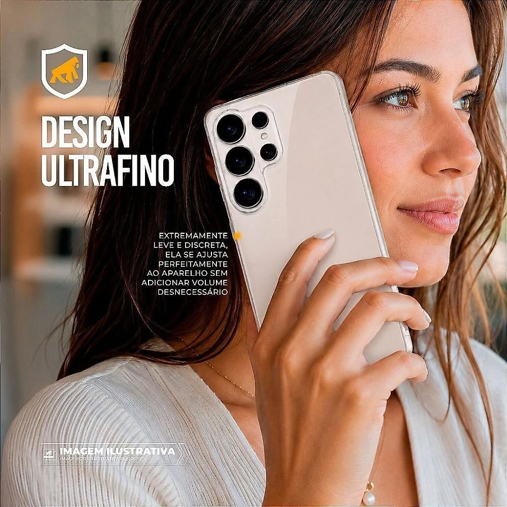 Capa para Celular Gshield Crystal Slim para Samsung Galaxy Z Fold 7 com Acrílico Transparente 1