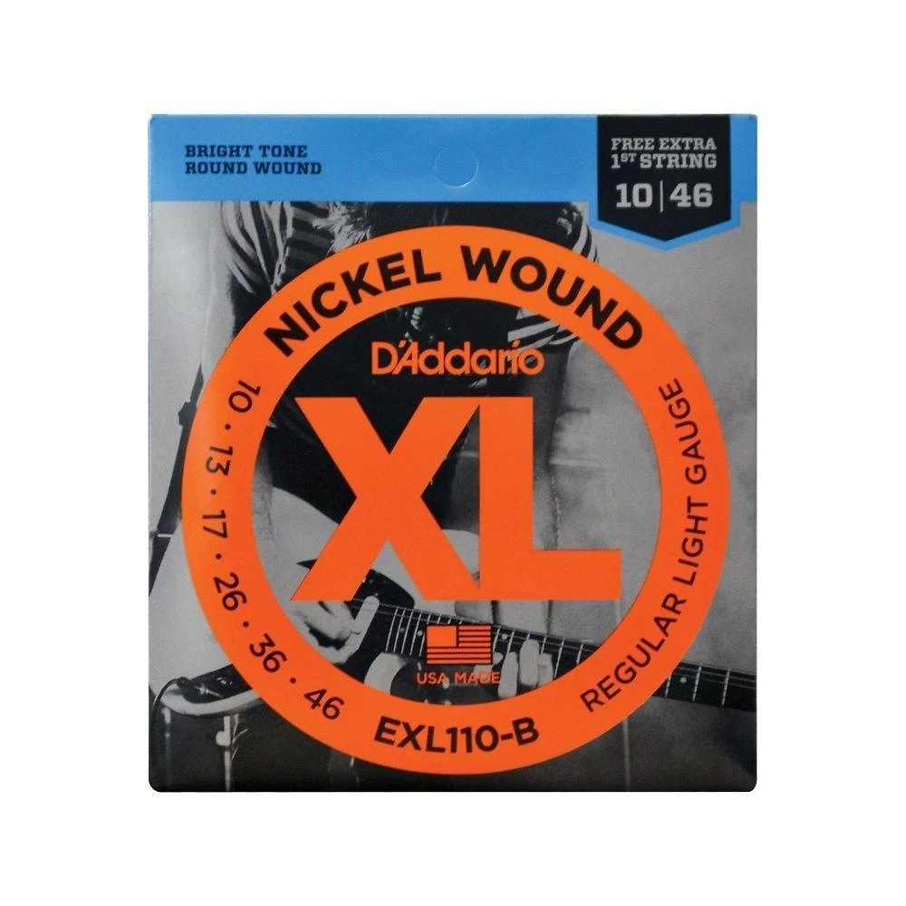 Encordoamento para Guitarra EXL110 Timbre Brilhante D'Addario