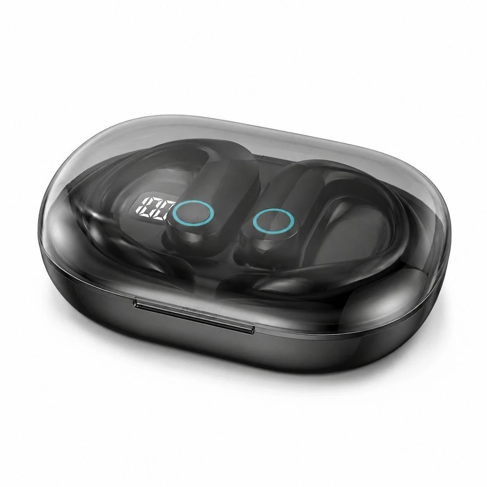 Fone de Ouvido Bluetooth MDM Arc Esportivo com Gancho Resistência à Água e Suor Preto
