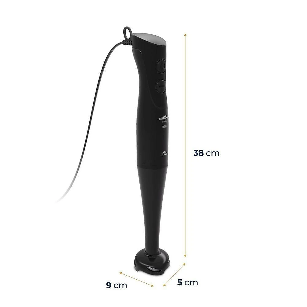 Mixer e Blender 2 em 1 Britânia BMX40C 400W com Turbo Preto 110V