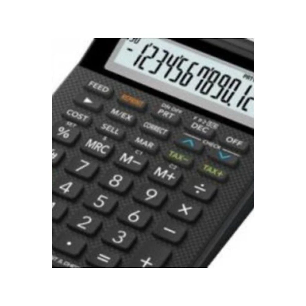 Calculadora com Bobina Compacta Casio HR-8RC-WE-B-DC 12 Dígitos com Teclado de Memória