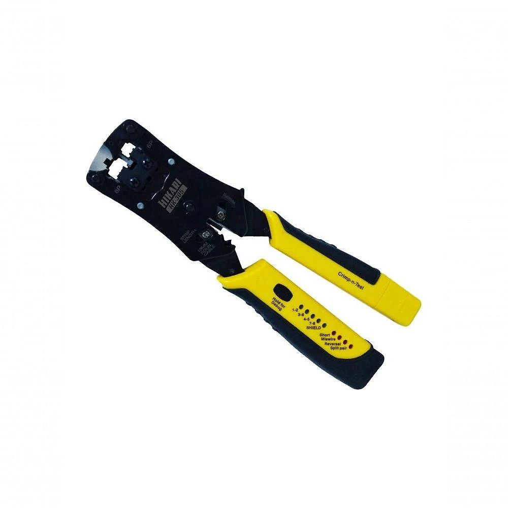 Testador De Cabos De Rede E Alicate De Crimpar Hikari Hk-305