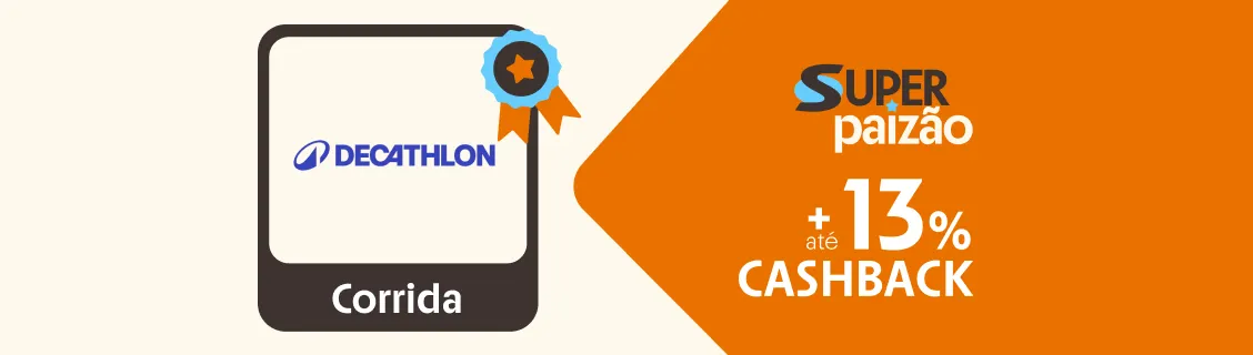 Decathlon até 13% de cashback