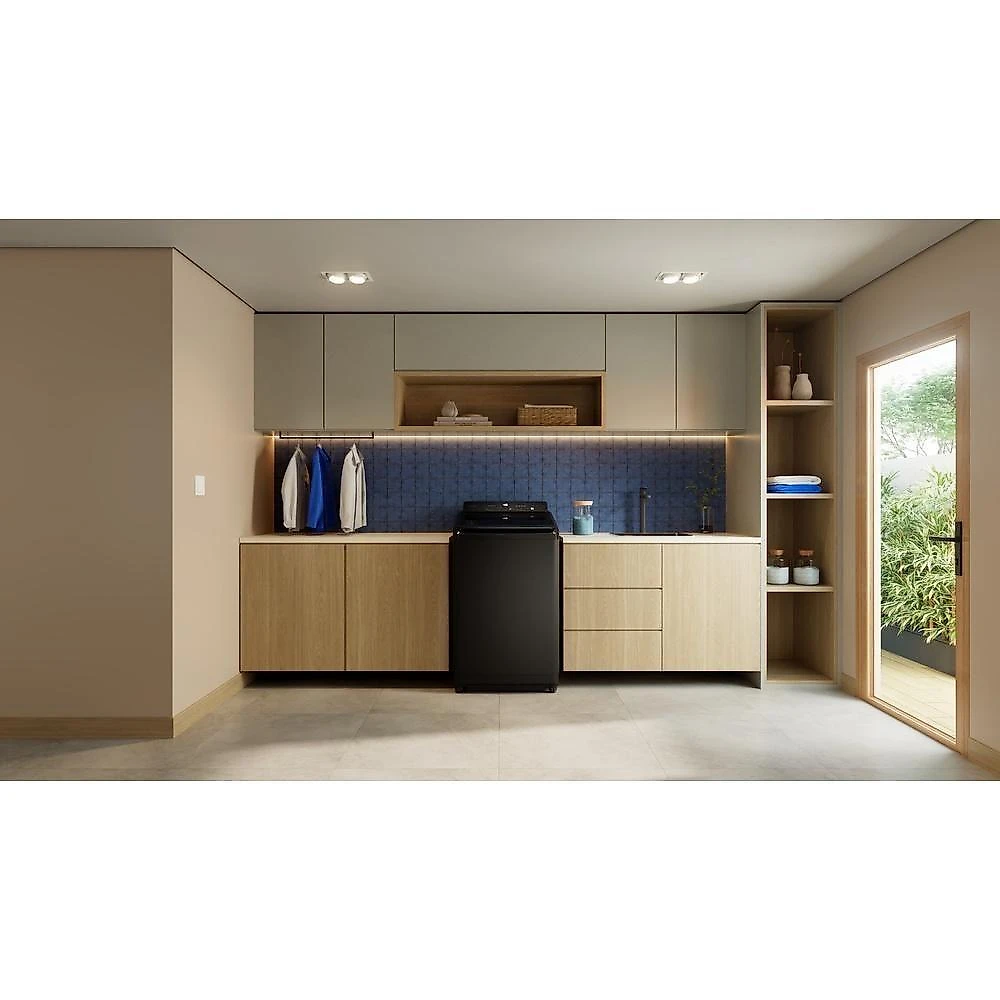 Máquina De Lavar Panasonic 19kg Com 10 Programas De Lavagem E Smartsense Preta NA-F190G1BA 110V