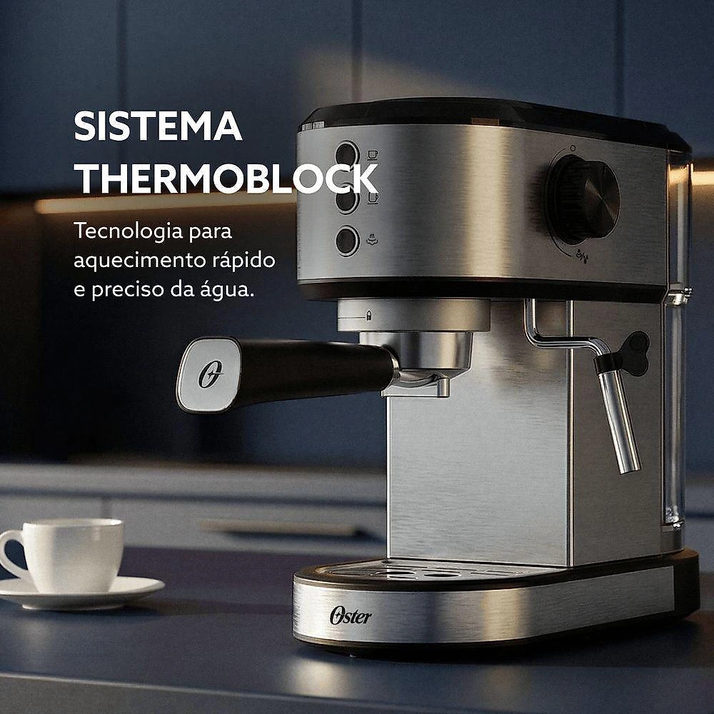 Cafeteira Espresso Oster Compacta Perfect Moment 110V
