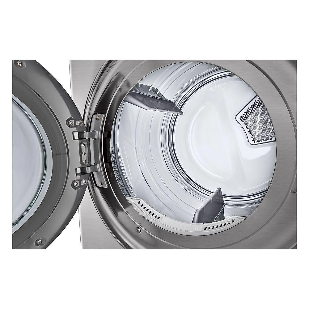 Lava e Seca Smart LG WashTower™ 17kg Aço Escovado com Inteligência Artificial AIDD™ WK17VS6A 220V