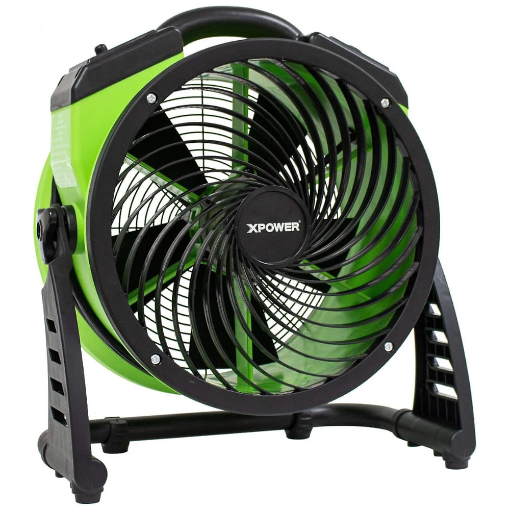 Ventilador Industrial XPOWER FC-250D Verde, Motor DC Escovado, Velocidade Variável, Timer 3 horas, 33 cm, 1560 CFM, 110V