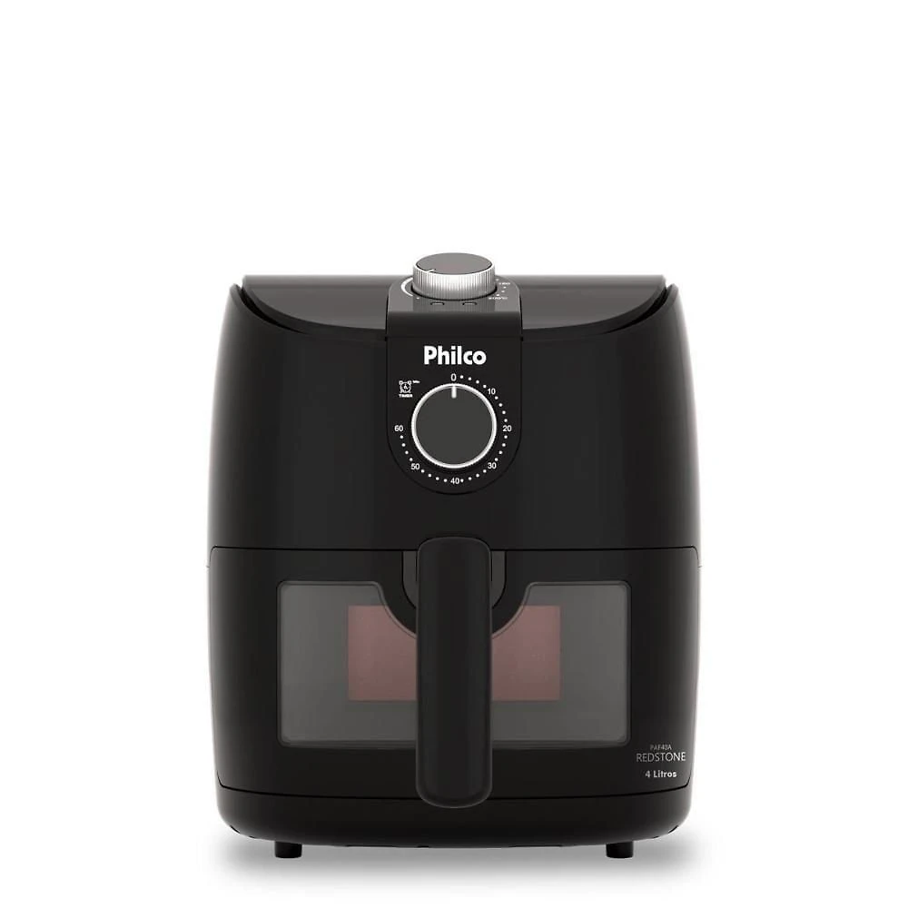 Fritadeira Air Fryer sem Óleo Philco PAF40A 4L 220V Preta Timer Cesto Antiaderente Segurança