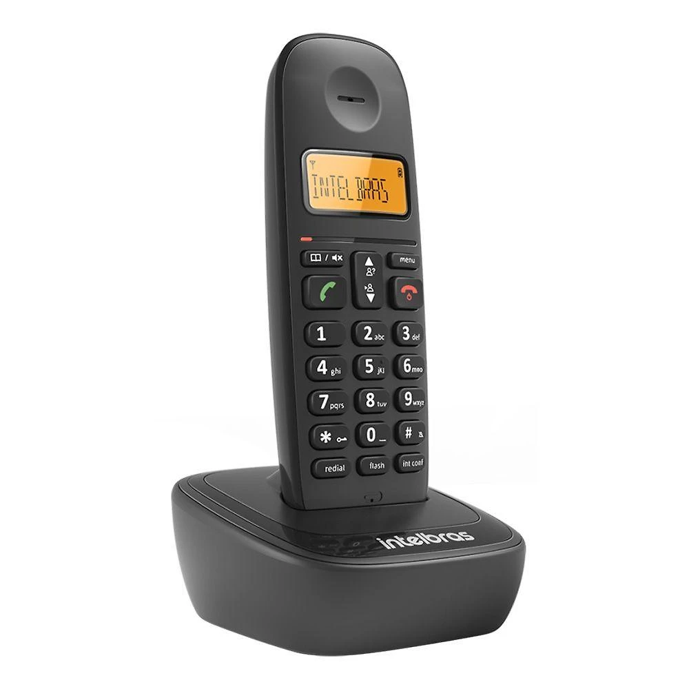 Miniatura Telefone Sem Fio Intelbras Ts-2513 Id Preto 4122513