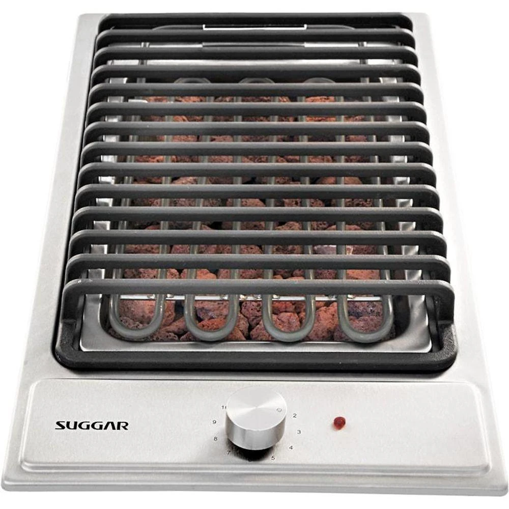 Cooktop Elétrico Inox Barbecue Churrasqueira Com Grelha 220V