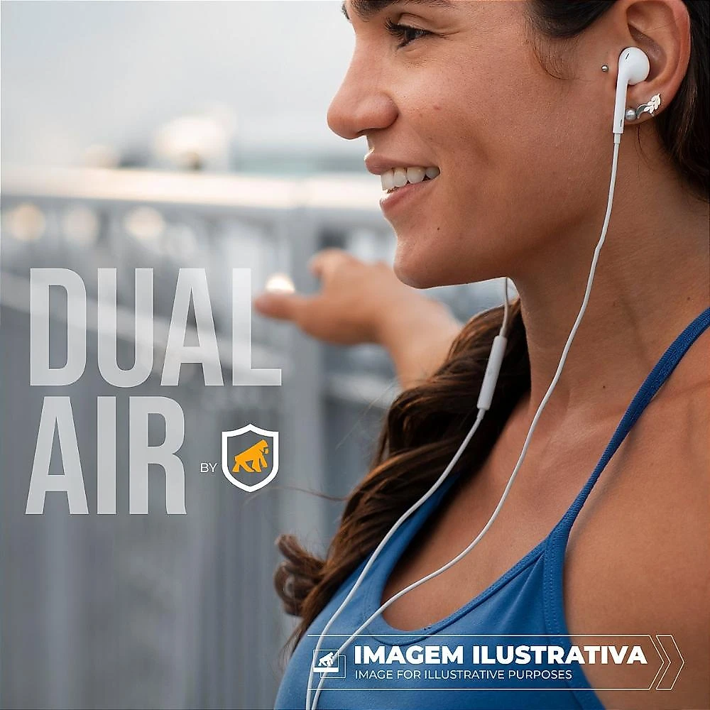 Earbuds - Fone de ouvido Fone de ouvido Dual Air Lightining MFI - Gshield