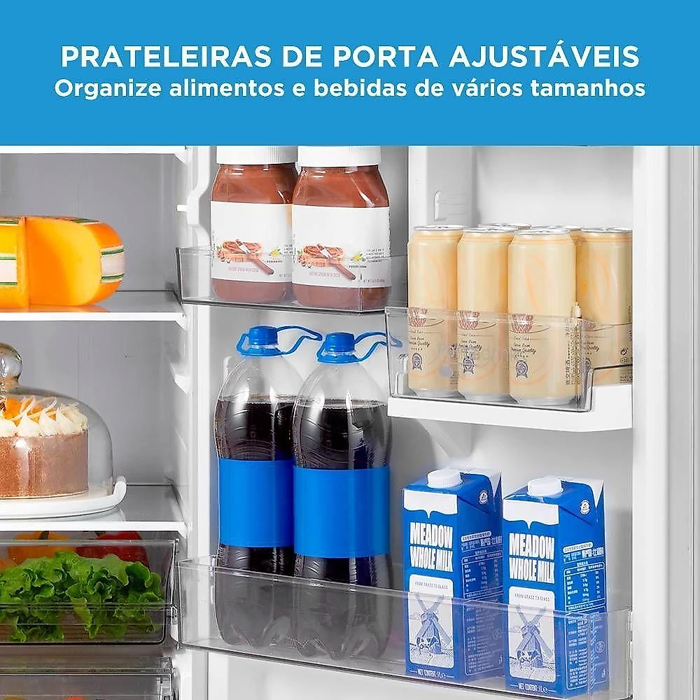 Refrigerador midea frost free duplex 491l inverter branco bivolt md-rt650evk013