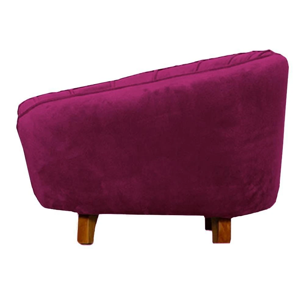 Poltrona Cama Caminha Pet Baby Laddi Veludo Marsala Dvinn Marsala