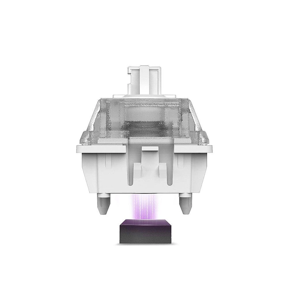 Teclado Magnético Gamer Sem Fio NZXT Function Elite MiniTKL, RGB, USB-C Removível, Branco - KB-101NW-US