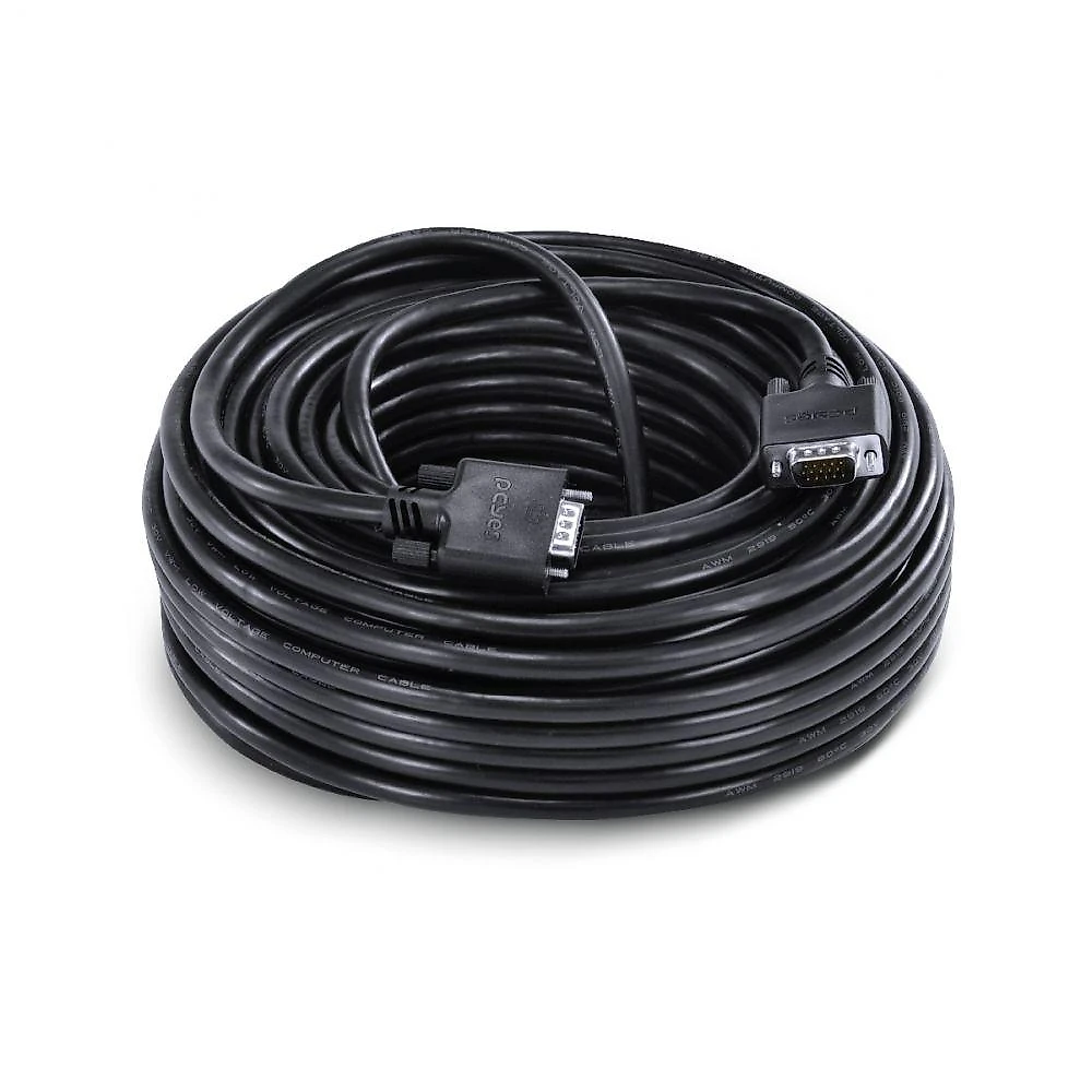 Cabo De Vídeo Vga 3+6 15 Pinos Macho Para Vga 3+6 15 Pinos Macho 28awg Puro Cobre 40 Metros