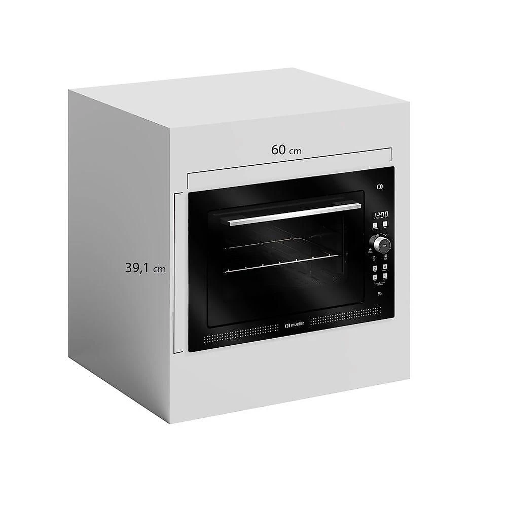 Forno Elétrico De Embutir Digital Mueller 50 Litros Espelhado MFE50L 110V