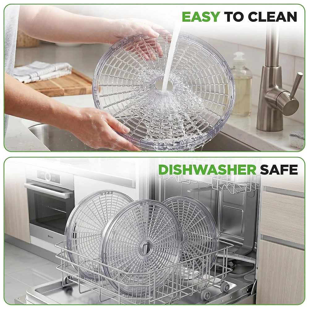 Desidratador Alimentos NutriChef Preto 5 Bandejas Empilháveis 600W 120V