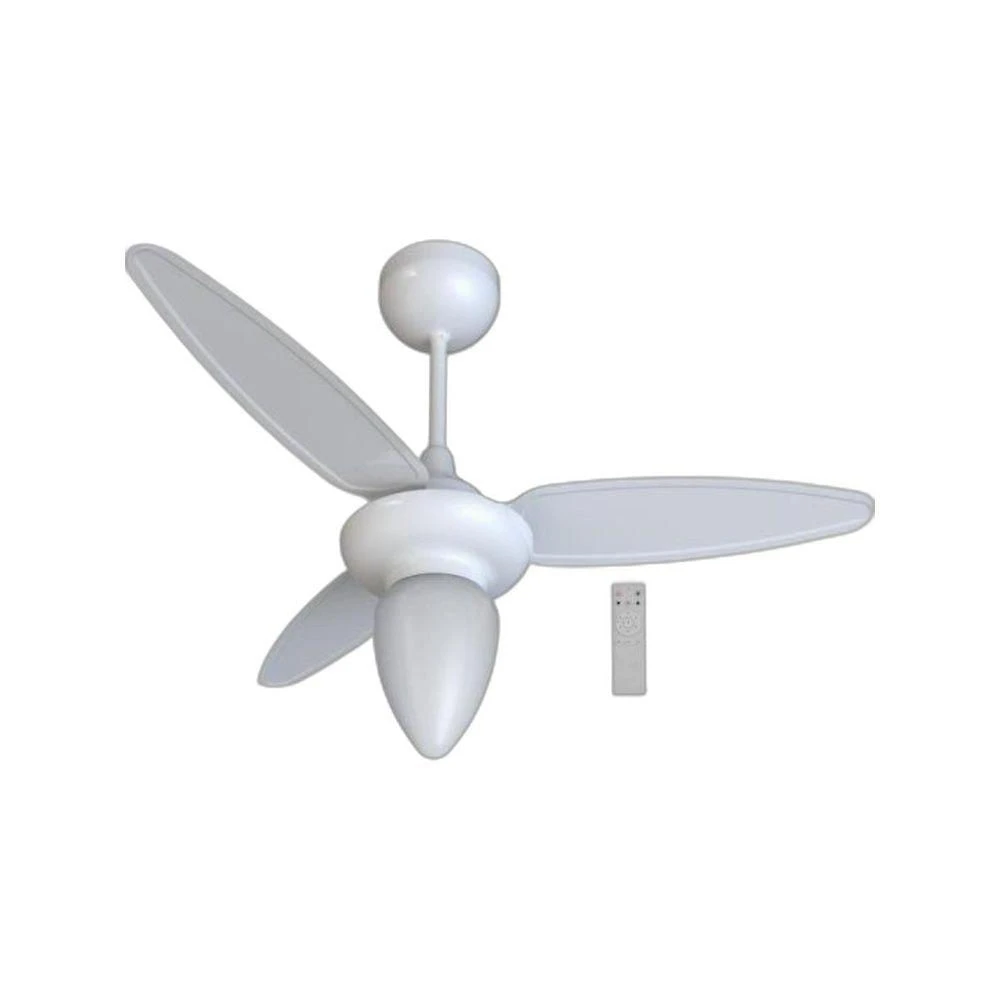 Ventilador de Teto Ventisol 50W 90CM 3 Pás 6 Velocidades Branco Wind Bivolt Automático
