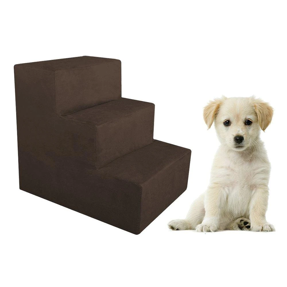 Escada Pet Dal Poz Estofados para Cães e Gatos Suede Marrom 48cm
