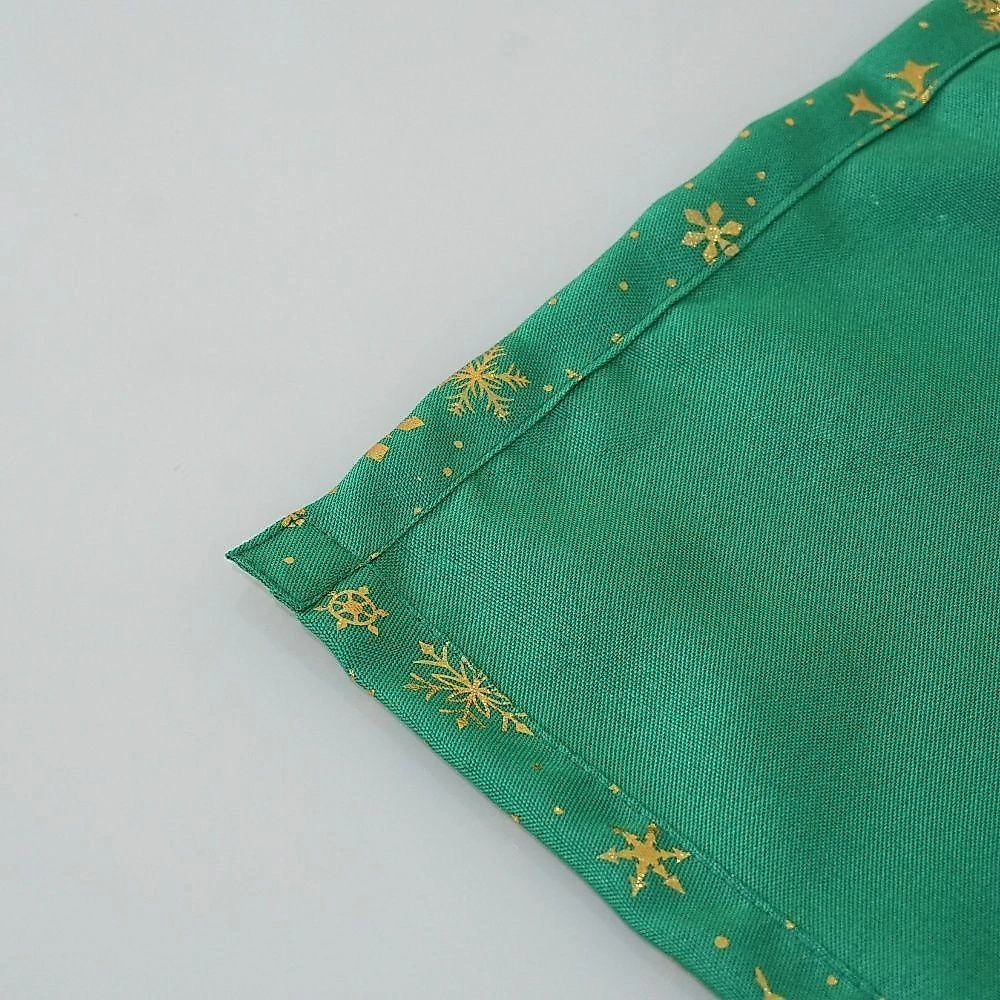 Kit 6 Guardanapos Lumine Natal 42cm X 42cm 100% Poliéster Tecido Oxford - Verde