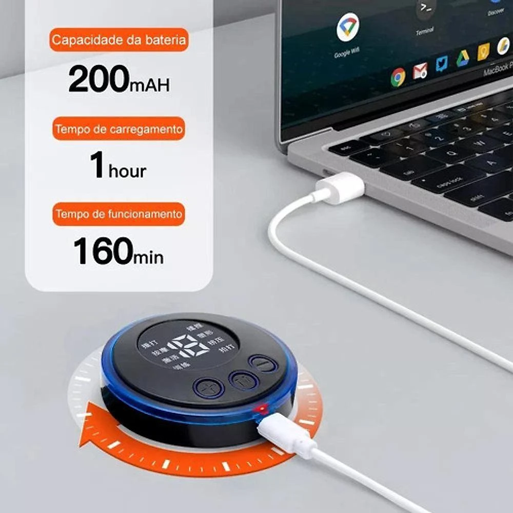 Massageador Elétrico Portátil Para O Pescoço - Alívio Cervical Com Tecnologia Ems