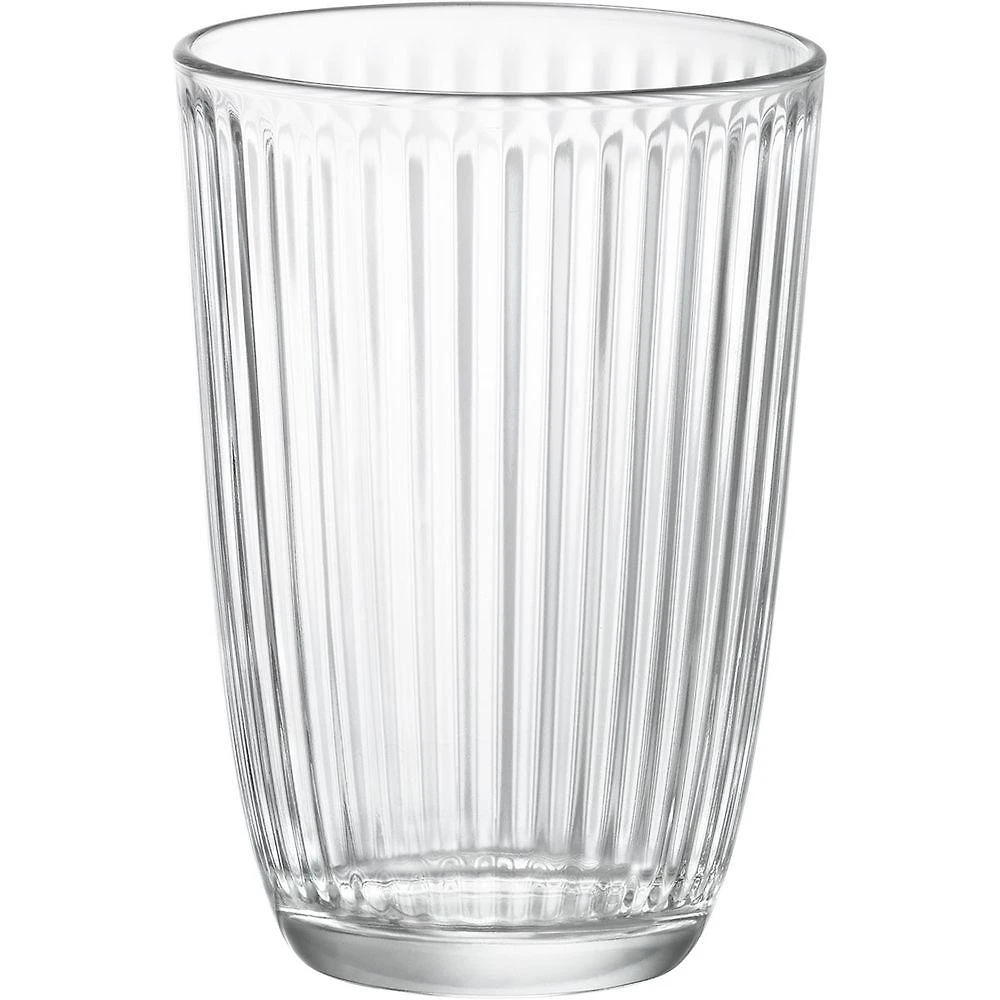 Jogo de Copos Long Drink Line 6 Peças Vidro Transparente para Água Suco e Drinks Bormioli Rocco