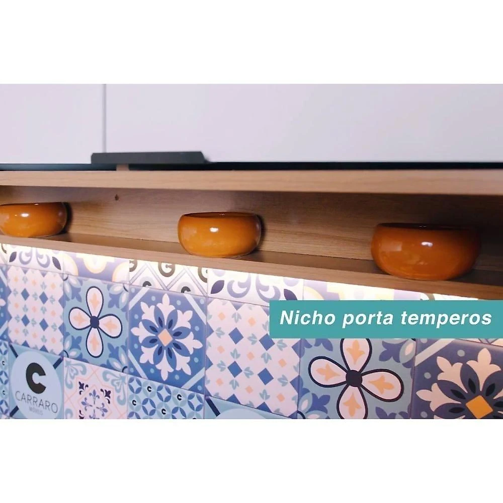 Cozinha Modulada Carraro Alpha Alpha 4 Peças (2aéreos+2balcões) C4p175 Branco-carraro