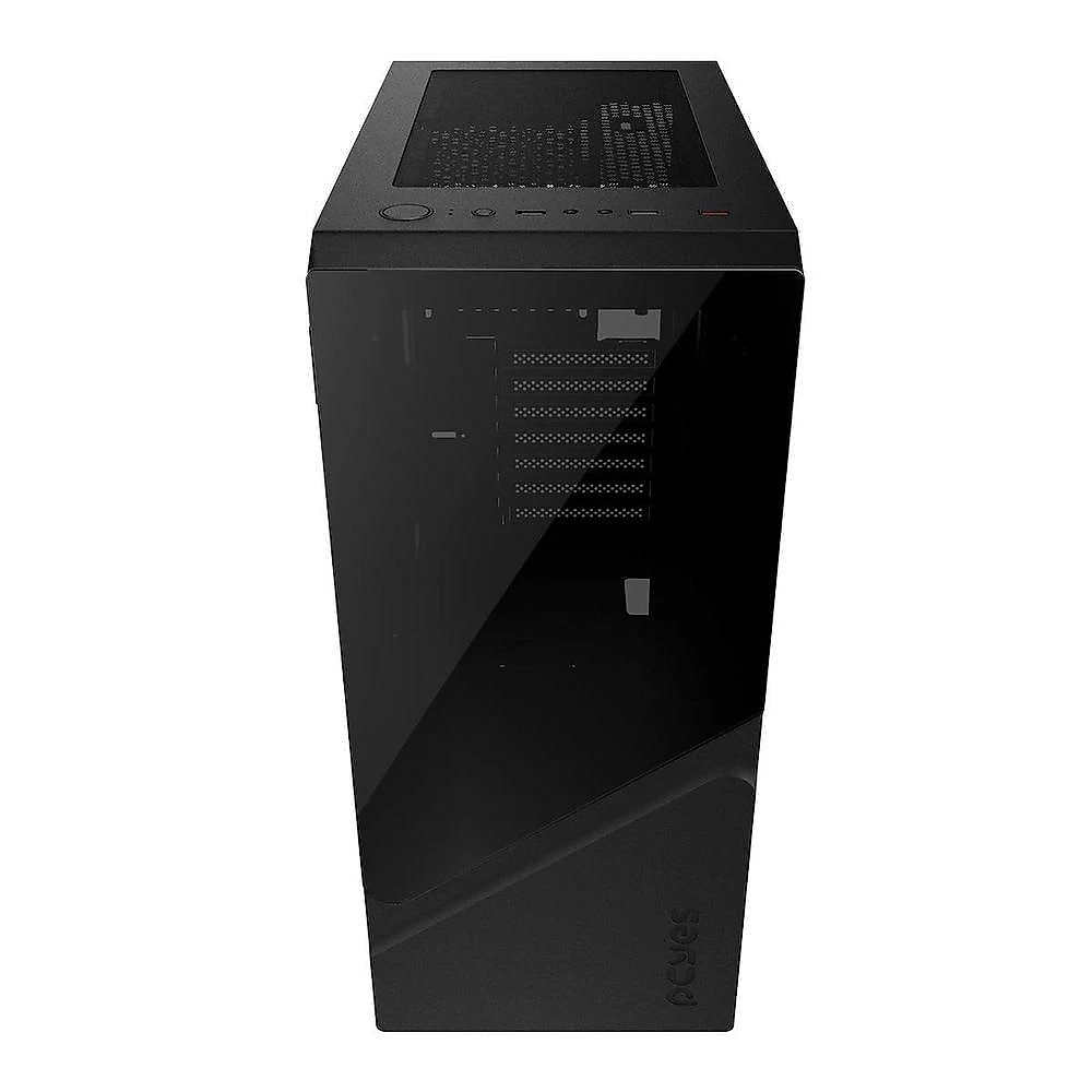 Gabinete Gamer Set Black Vulcan - Lateral Em Vidro -...