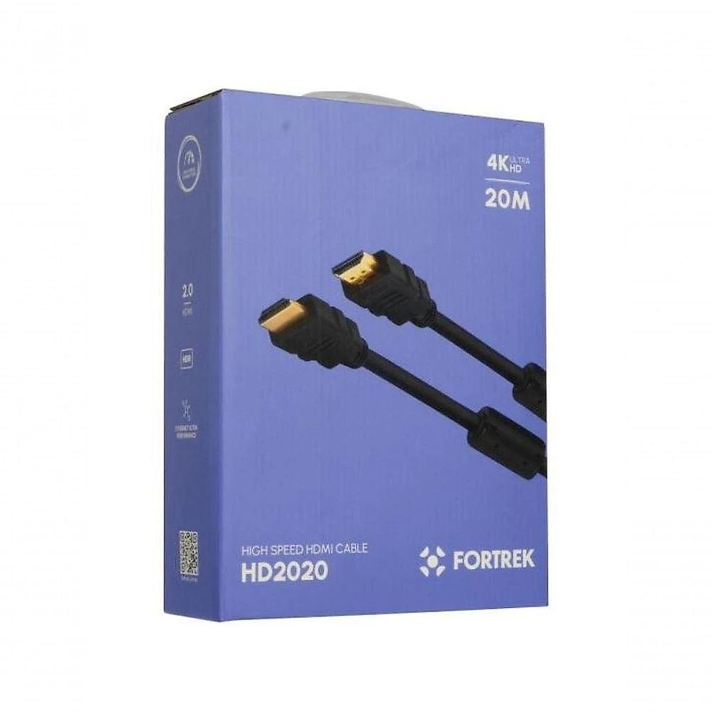Cabo Hdmi Com Filtro 2.0 4k 20 Metros Hd2020 Fortrek